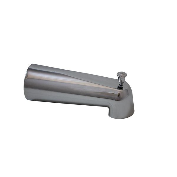 Moen 3853 Eva Replacement 7-Inch Tub Diverter Spout 1/2-Inch Slip Fit Connection, Chrome