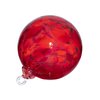 Hand Blown Glass Ornament - Suncatcher - Witches Ball - in “Red” Dehanna Jones