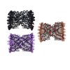 LOVEF 3pcs Elastic Double Hair Comb Clips - Stretchy Fashion Magic Hairpins, Headbands for Stylish Hairstyles