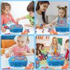 Fiveisix 298Pcs Dinosaur Toy Magic Montessori Play Toolbox for Kids, 2D/3D Creativity Tool Box with Drill, Design and Drill Montessori Toys for 3 4 5 Year Old, Toddler Tool Set Kids Workbench playset