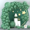 TUPARKA Sage Green Balloons 102 Pcs Green Balloons Garland Arch Kit 18 12 10 5 Inches Party Balloons for Baby Shower Birthday Wedding Bridal Shower Party Decor