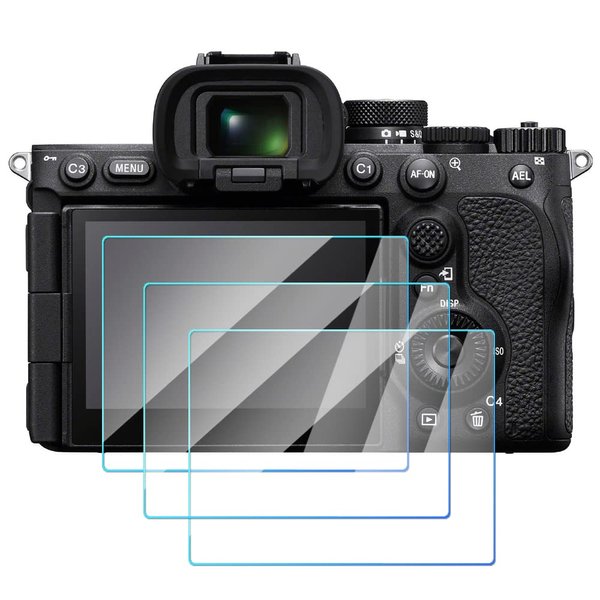 ADQQUI A7RV Tempered Glass Screen Protector Compatible for Sony A7RV / A7R5 / Alpha 7RV Camera, 9H Hardness Anti-Fingerprint (3 Pack)