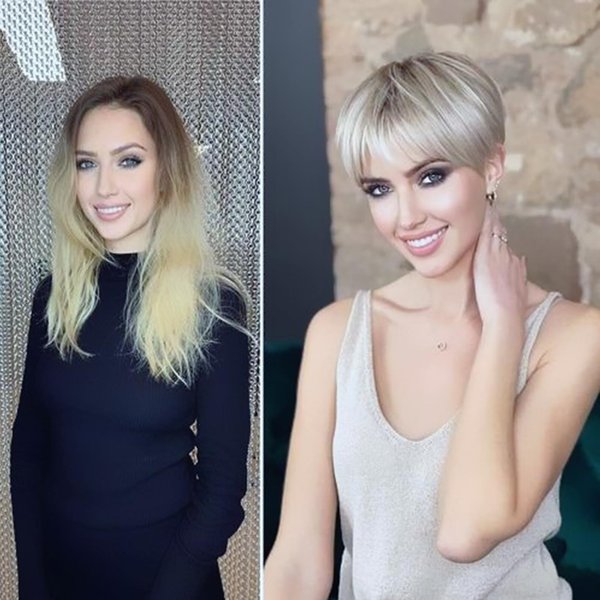 CINHOO Short Hair Toppers for Women with Thinning Hair Pixie Cut Hair Toppers for Women Synthetic Wiglets Hairpieces for Thinning Hair with Blonde Highlight Tousled Shades of Blonde, White and Brown