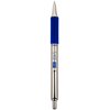 Zebra Pen F-402 Retractable Ballpoint Pen, Stainless Steel Barrel, Fine Point, 0.7mm, Blue Ink, 12-Pack