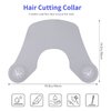 Segbeauty Hair Cutting Collar, Silicone Hair Dye Collar Neck Wrap Neck Guard, Professional Salon Weighted Rubber Haircut Pad Guide for Barber Stylist Hairdressing Hair Coloring & Perming Gray