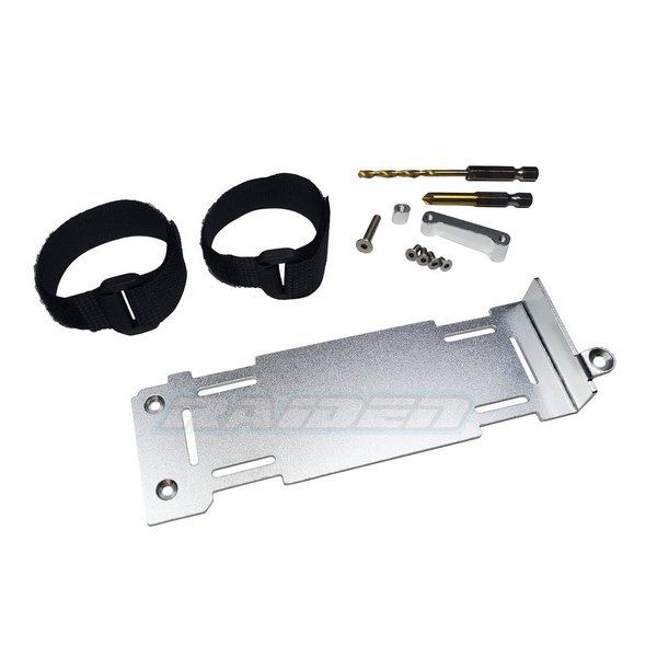 Raidenracing Aluminium Alloy Extend 4S 3S 2S Battery Holder Tray Plate for Traxxas Rustler 4wd VXL 4X4 (V2 Long Chassis)