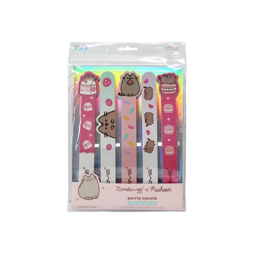 The Crème Shop X Pusheen Purrity Smooth Perfecting Nail File Set, Nail Files for Natural Nails, Nail Tools (5 pc)