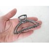 Rose gold silver or dark silver tone metal hair claw clip Set B (Primary color: Silver)