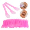 100pcs Cosmetic Apply Spatula - Disposable Facial Mask Spatulas Makeup Face Mud Mask Mixing Spoon Pink Translucency Mask Applicator Stick Tattoo Repair Cream Wipe Scraper