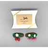 ZIWOO Handmade Leather Hair Clip 2 pcs Cherry Styling Accessories Girls