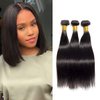 Straight Human Hair 3 Bundles 10 10 10 Inch Short Virgin Hair Weave Bundles Human Hair Straight Bundles for Women Human Hair Bundles Remy Weft Hair Extensions Natural Black Straight Bundles Hair