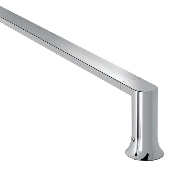 Moen Genta LX Chrome Modern 24-Inch Wall Mount Towel Holder Bathroom Single Towel Bar, BH3824CH