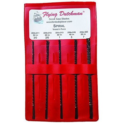 Flying Dutchman Spiral Five Dozen Scroll Saw Blade Variety Pack