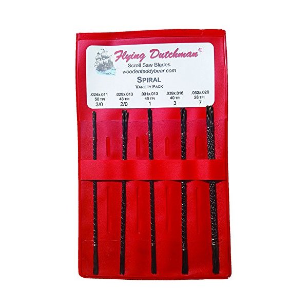 Flying Dutchman Spiral Five Dozen Scroll Saw Blade Variety Pack