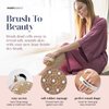 MainBasics Dry Brush | Dry Brushing Body Brush for Lymphatic Drainage, Dry Skin, Cellulite, Blood Circulation with Massage Nodes Exfoliating Body Scrubber for Flawless Skin