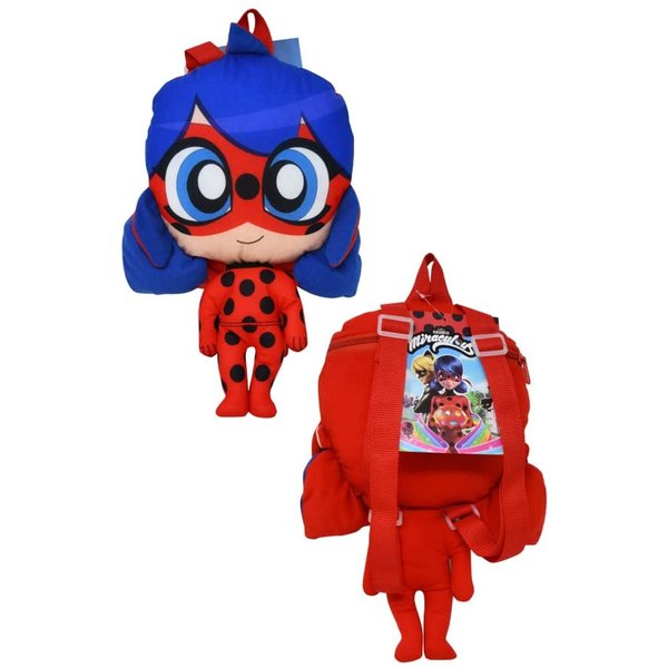 United Pacific Designs MLPLU: Miraculous Ladybug 15" Plush Backpacks