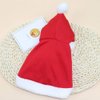Zhenpony Christmas Cat Dog Costume Pet Cape, Cat Cloak with Xmas Hat, Soft and Thick Red Velvet Apparel for Cats and Puppy, Funny Christmas Pet Dress Up