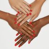 imPRESS KISS Color Press-On Manicure Fake Nails, Rising Sun - Short Length, Matte, Polish-Free Solid Color Mani, Includes Prep Pad, Mini File, Manicure Stick, and 30 Fake Nails