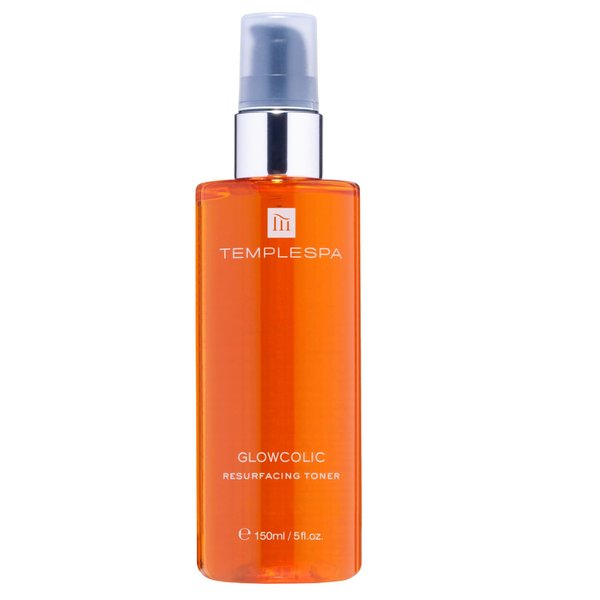 TEMPLESPA | GLOWCOLIC | Exfoliating Toner with Glycolic Acid, Vitamin C and Hyaluronic Acid to Reveal Smooth and Glowing Skin, Natural Ingredients, Cruelty-Free, Vegan, 5.0 fl.oz.