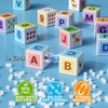 Asago Magnetic Blocks ABC 123 Alphabet Colorful Printed, Building Blocks for Toddler 1-3, Magnet Cubes Sensory Toys, Preschool Early Learning Number,Letter,Animals,Education for Kids Age 1 2 3
