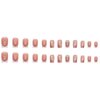 YoYoee French Press on Nails Short Square False Nails Butterfly Fake Nails Full Cover Cute Nails Tips for Women and Girls 24PCS