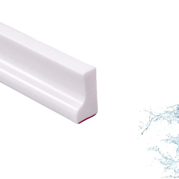 QYDKWK 78 Inch Shower Dam Shower Threshold Collapsible Water Barrier Self-Adhesive Shower Water Stopper Splash Guard Keeping Dry and Wet Separation for Bathroom and Kitchen