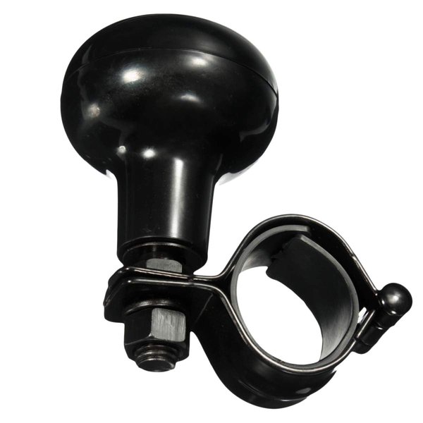 Vehicle Steering Wheel Spinner Knob - Zone Tech Suicide Classic Black Premium Quality Steering Wheel Spinner with Power Handles Universal Fit