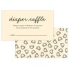 Lil' Labels Diaper Raffle Tickets, Enter to Win Drawing Baby Shower Game, Gender Reveal Party Prize, Made in the USA, 3.5 x 2 - Pack of 50 (Cream Color, Small)
