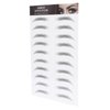 6D Eyebrow Tattoo Sticker Professional Waterproof Eyebrow Transfer Sticker Eyebrow Makeup Tool for Women and Girls (Black)(BLACK-06)