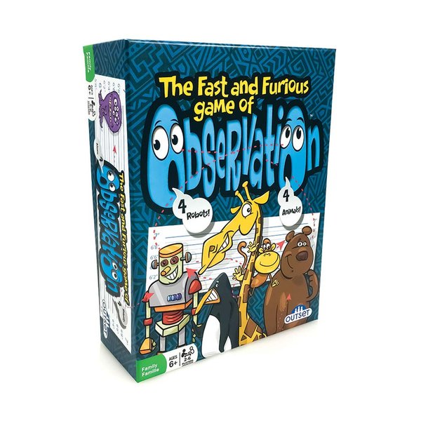 Observation – A Fast Card Game of Quick Thinking – Find The Set of 4! – 2 to 6 Players – Fast & Easy-to-Learn Card Game for Families – Fun for Kids & Adults, Ages 6+ by Outset