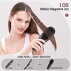 Cordless Hair Straightener Brush Comb Portable Straightening Brush 6400 mAh USB Rechargeable Ionic Straightening Comb, MCH Fast Heating, Anti-Scald, Suitable for Long Short Thick Curly Hair