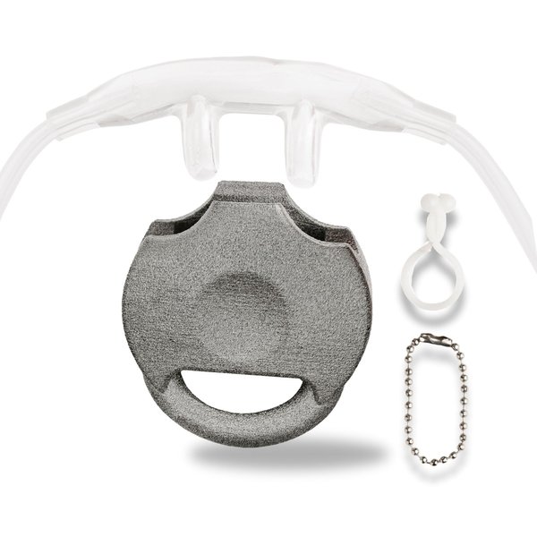 Oxygen Nasal Cannula Protective Cover Accessory, Hose Holder for Portable Concentrator Machine Tubing, Tank, or CPAP, Keeps Tube Nose Piece Off Floor (One Pack)