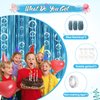 Under The Sea Party Decorations,Blue Backdrop*4+Bubble Garlands*6+Tape*1 for Beach,Water,Pool,Ocean Themed,Mermaid Birthday Decorations,Ocean Baby Shower Party