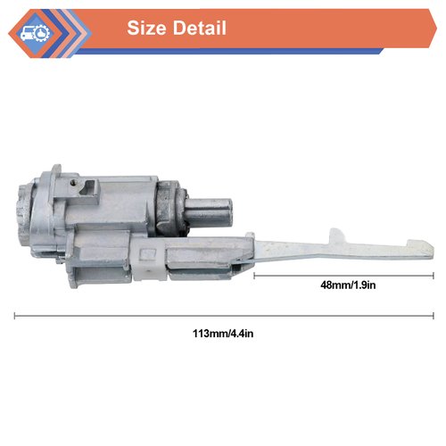 ZONFANT Ignition Switch Lock Cylinder with 2 Keys Compatible with Honda CR-V CR-Z Accord Civic Crosstour Element Fit Odyssey Pilot S2000 Acura MDX RDX TL TSX ZDX,Replace #06351-TE0-A11