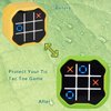 MGZNMTY Silicone Case Compatible with Giiker Tic Tac Toe Bolt Electronic Game, 3-in-1 Handheld Puzzle Game Console Toys Skin for Kids (Only Case) (Green)