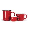 Abbott Collection Enamel Look Stoneware Mug, Red -