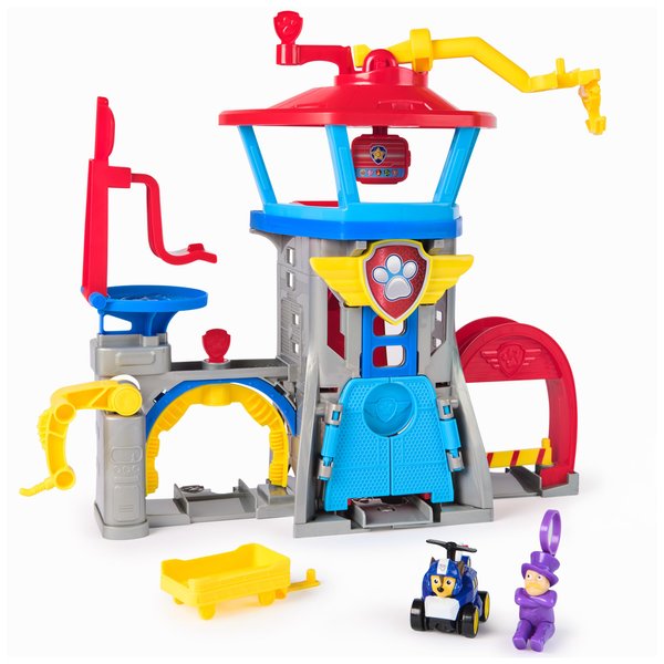 Paw Patrol: Air Rescue, Pup Squad Adventure Bay Airport Playset, with Chase Toy Car Vehicle Launcher, Kids Toys for Boys and Girls 3+