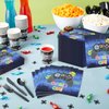 Video Game Party Decorations, 100 Pcs Video Game Napkins Blue Gaming Table Napkins Game On Lunch Napkins for Video Game Theme Party, Kids Birthday