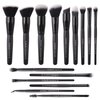 Raffaello Makeup Brushes 15Pcs Makeup Brush Set Premium Synthetic Powder Foundation Contour Blush Concealer Eye Shadow Blending Liner Make Up Brush Kit
