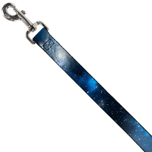 Dog Leash Galaxy Blues Blues 4 Feet Long 1.0 Inch Wide