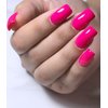 Bellelfin 120Pcs Hot Pink Press on Nails Medium Square Glue on Nails, Glossy Solid Color Fake Nails Full Cover Acrylic Nails Press on for Women Girls Artificial Fingernails