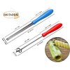 2 pcs Zucchini Squash Cucumber Corer Vegetable Corers Drill Stainless Steel Core Remover Coring Tool Kitchen Stuffed Vegetables Veggies Seed Remover Tools Remove Seeds Eggplant 10" Long Gadgets