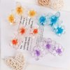 GAFATORY 4PCS Flower Hair Clips Cute Flower Claw Clips for Women Non-Slip Hawaiian Flower Hair Clips for Thick Hair Hibiscus Hair Clip Plumeria Hair Clip Strong Hold Beach Essentials Hair Accessories