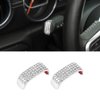PIFOOG Wrangler Accessories for Jeep 2018-2022 Bling Windshield Wiper Switch Stickers Turn Signal Light Lever Decal Glitter Car Interior Decoration Silver 2PCS
