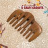 Moreinday Wooden Comb Pocket Comb Wide Tooth Comb Hair Comb Detangler Sandalwood Comb for Hair for Men Women