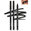 LYSdefeu Gel Eyeliner-3Pcs Black Waterproof Smudge-proof Matte Gel Eyeliner Pencil, Fade-Proof Eye Liner Pen Soft Smooth Easy-to-Sharpen Pencil for Women Cat Eye/Smoky Eye Makeup, Valentine's Day Gift