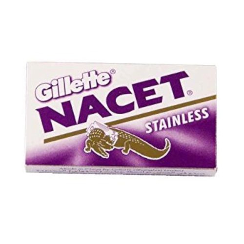 100 NACET STAINLESS Double Edge Razor Blades