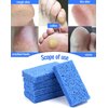 Maryton New Sharper Pumice, Professional Pedicure Tools Foot Scrubber Salon Disposable Pumice Stone Callus Remover for Feet, 40Pcs (Blue)