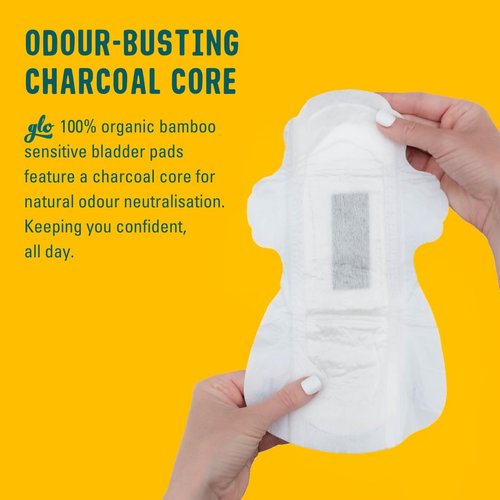 glo - Organic Bamboo Incontinence Liners, Plant-Based, Biodegradable & Plastic Free, 16 Count