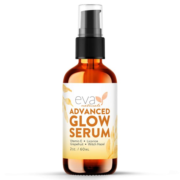Revitalizing Glow Serum with Licorice Root, Witch Hazel, & Aloe - Enhances Natural Glow, Evens Skin Tone - Lightweight Hydrating Formula (2oz)
